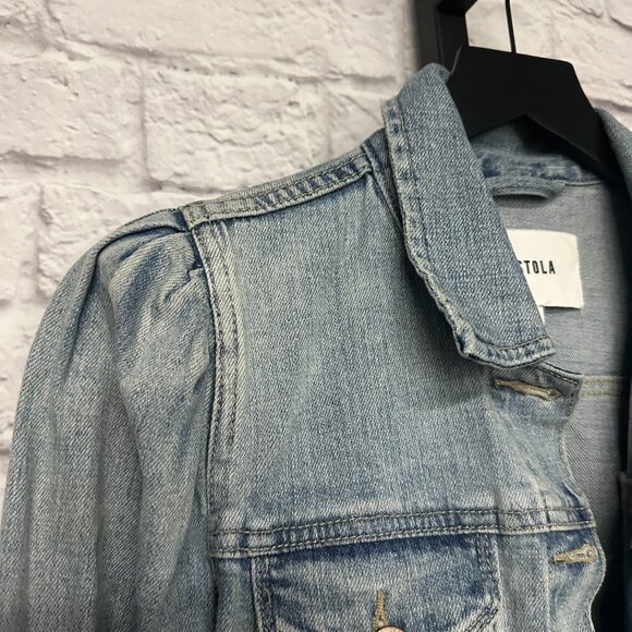 Pistola puff shoulder denim jacket - Picture 2 of 4